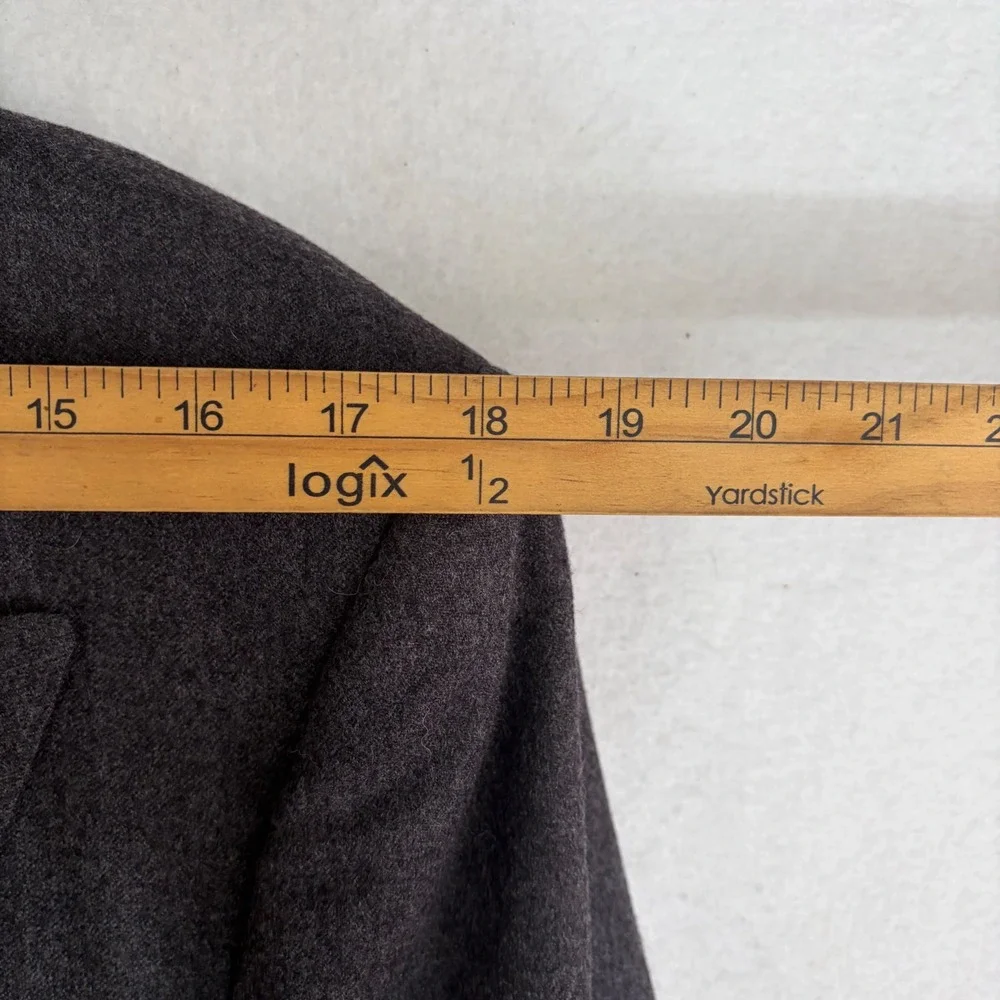 Vintage Ermenegildo Zegna Blazer 50 40R Double Breasted Peak Lapel Wool Italy